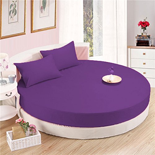 Premium 600TC Egyptian Cotton 4-Piece Deep Pocket Round Bed Sheet Set - 15