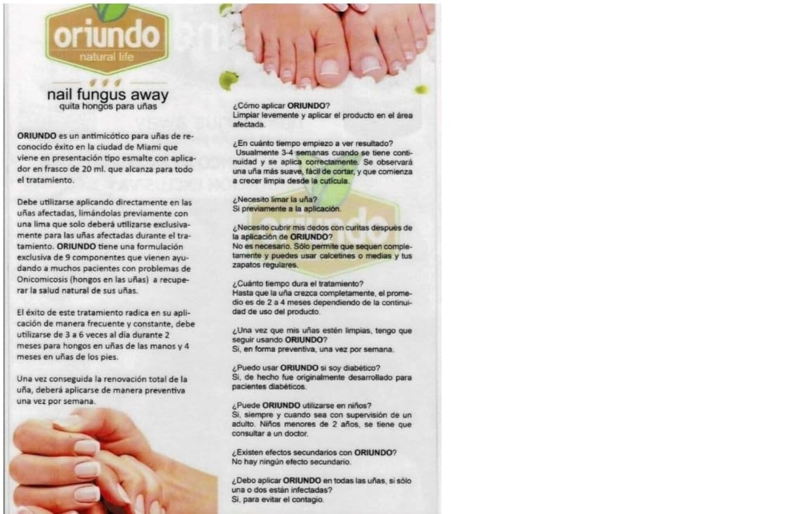 Oriundo Natural Life Nail Treatment Solution - 9 Powerful Ingredients for Stronger Nails (3 Month Supply) | Perfect for Damaged, Brittle Nails & Nail Growth Care