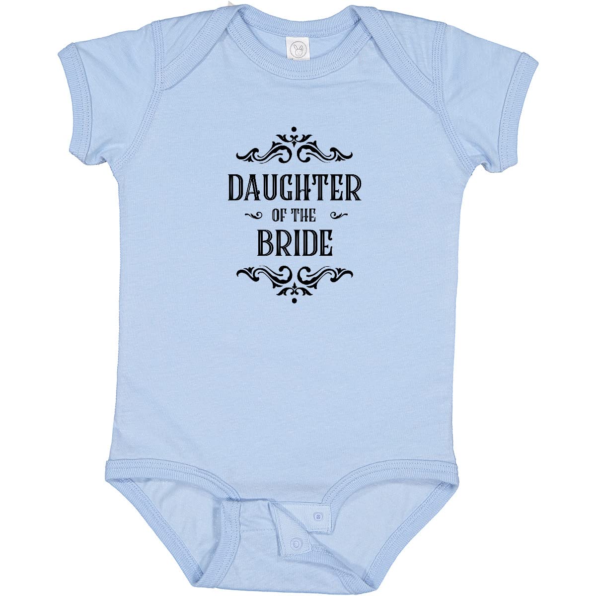 Inktastic Daughter of the Bride Baby Bodysuit - Cute Wedding Outfit for Infant Girls, Flower Girl & Bridal Party Attire