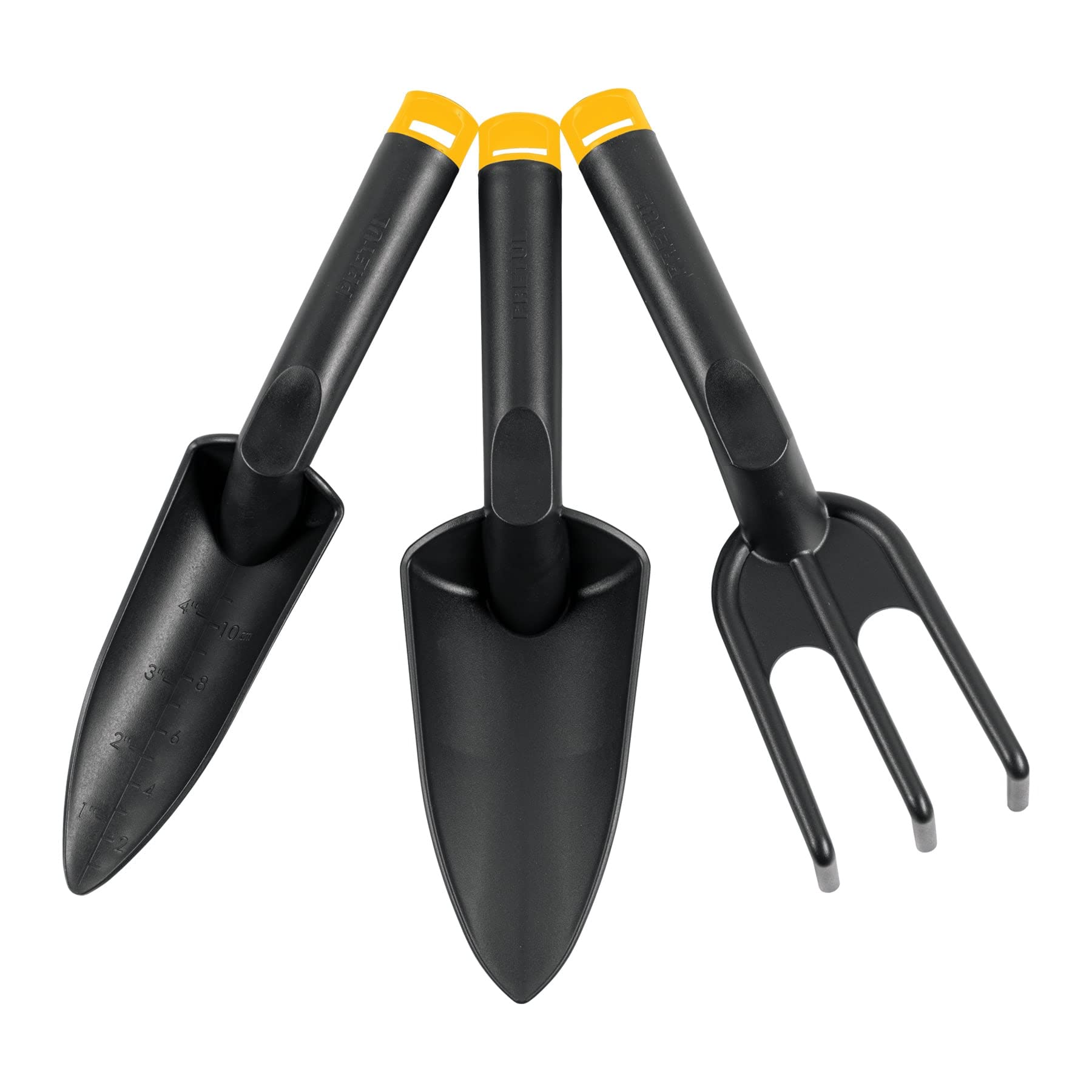 Premium 3-Piece Garden Tool Set - Durable Stainless Steel Shovel, Rake & Hoe for Gardening, Landscaping & Outdoor Planting - Ideal for Home Gardens, Yards & DIY Projects
