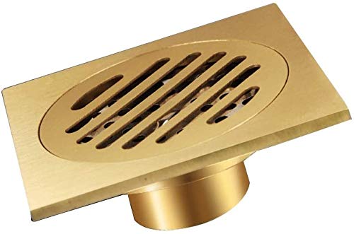 Uitllna 304 Stainless Steel Shower Drain Cover - Anti-Odor & Anti-Clogging Square Shower Grate with Removable Hair Strainer | Bathroom Drain Protector for Shower, Bathtub, and Wet Room Floor