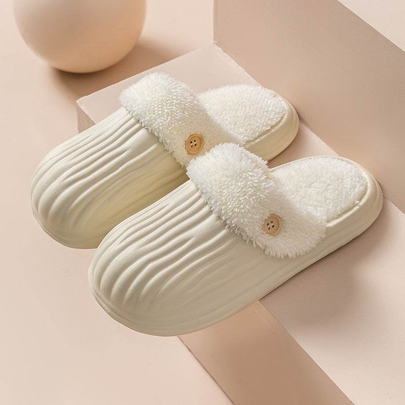 CozySwap: Warm & Comfortable Indoor Outdoor Slippers with Removable Fur Lining - Perfect for Home, Garden, and Travel Use