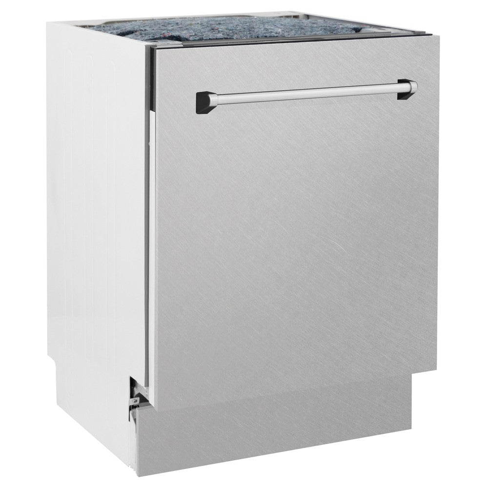 ZLINE 36 Inch Professional Kitchen Package - Stainless Steel Dual Fuel Range, Ducted Range Hood & Tall Tub Dishwasher Set for Modern Home Cooking & Entertaining