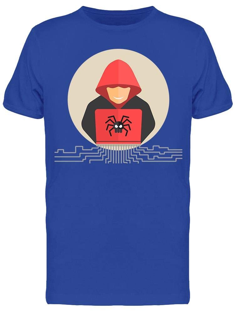 Smartprints Graphic Tee - Computer Hacker Design - Regular Fit Cotton T-Shirt for Men | Casual Wear, Tech Enthusiast Gift, Everyday Comfort