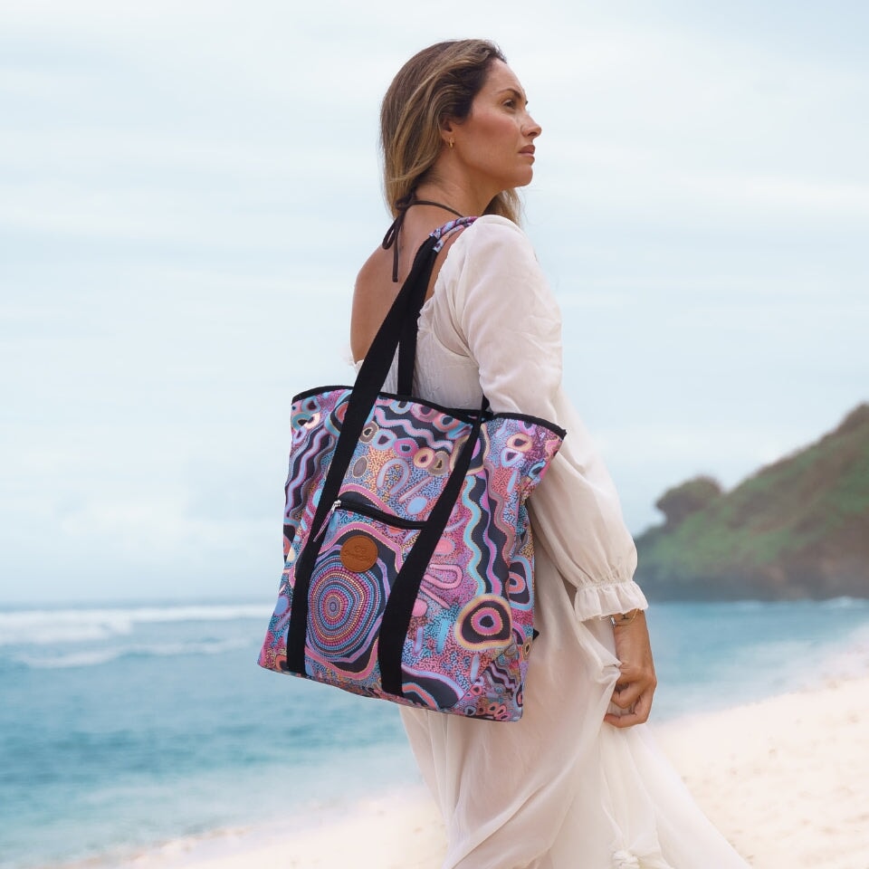 Waterproof Beach Bag for Camping & Outdoor Adventures - Moonlight Beach Essential for Picnics, Travel & Summer Fun