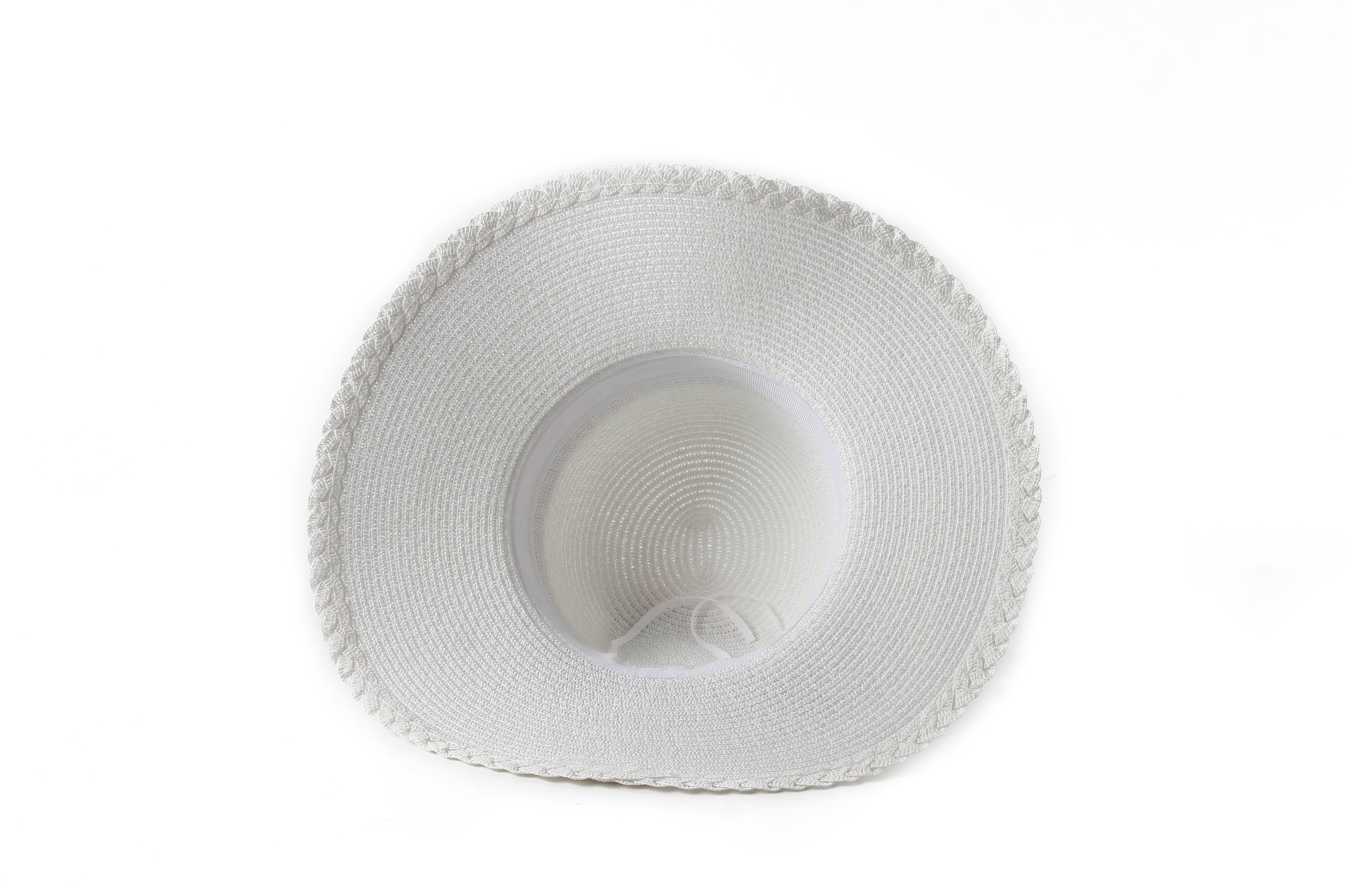 Stylish Round Tulip White Hat for Women - Summer Sun Protection & Fashion Accessory - Perfect for Beach, Outdoor Activities and Casual Wear