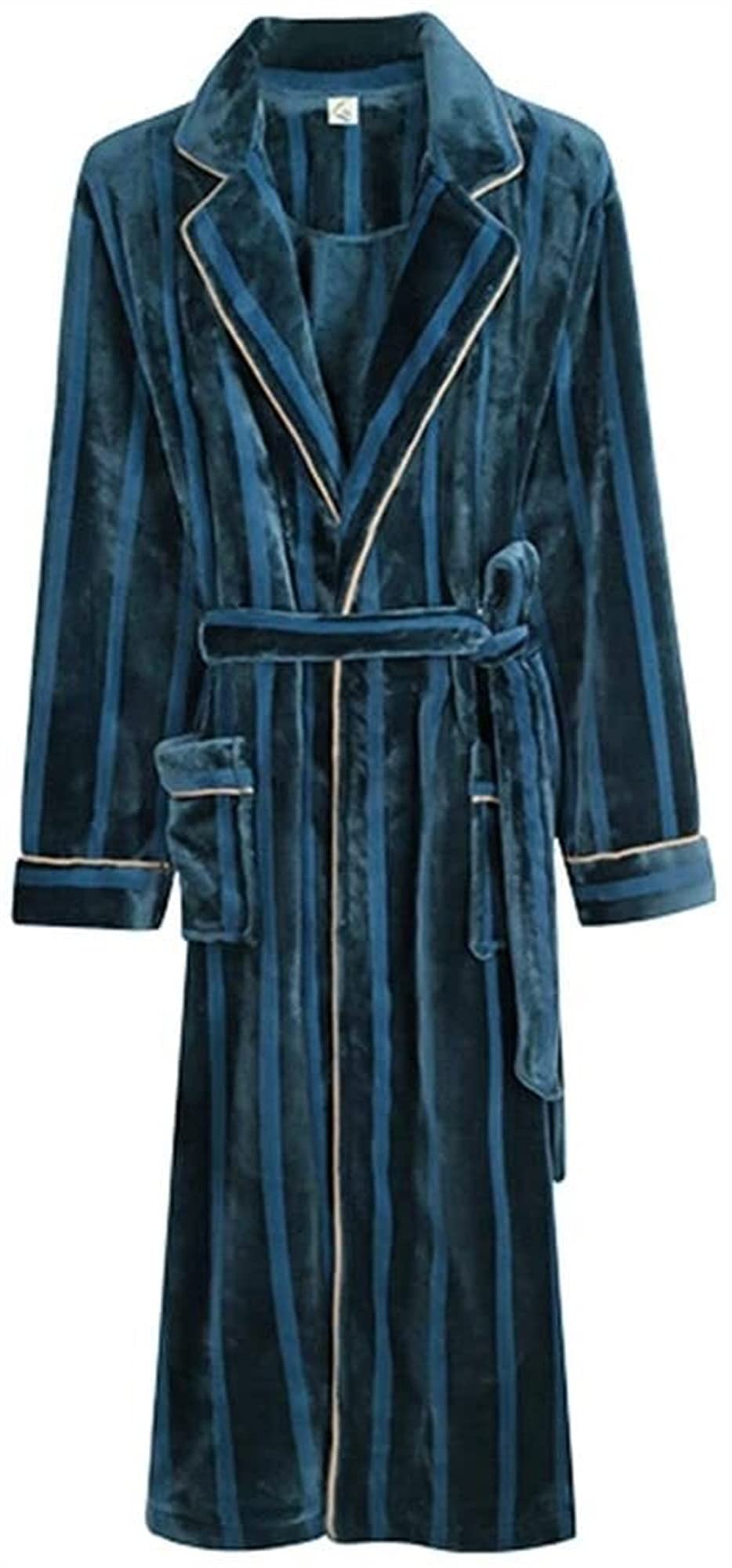 Cozy Cotton Pajama Set for Men & Women - Winter Warm Fleece Sleepwear, Long Sleeve Nightgown & Bathrobe, Plus Size XL, Soft & Breathable (Green) - Perfect for Cold Nights, Lounging at Home & Romantic Couple Time