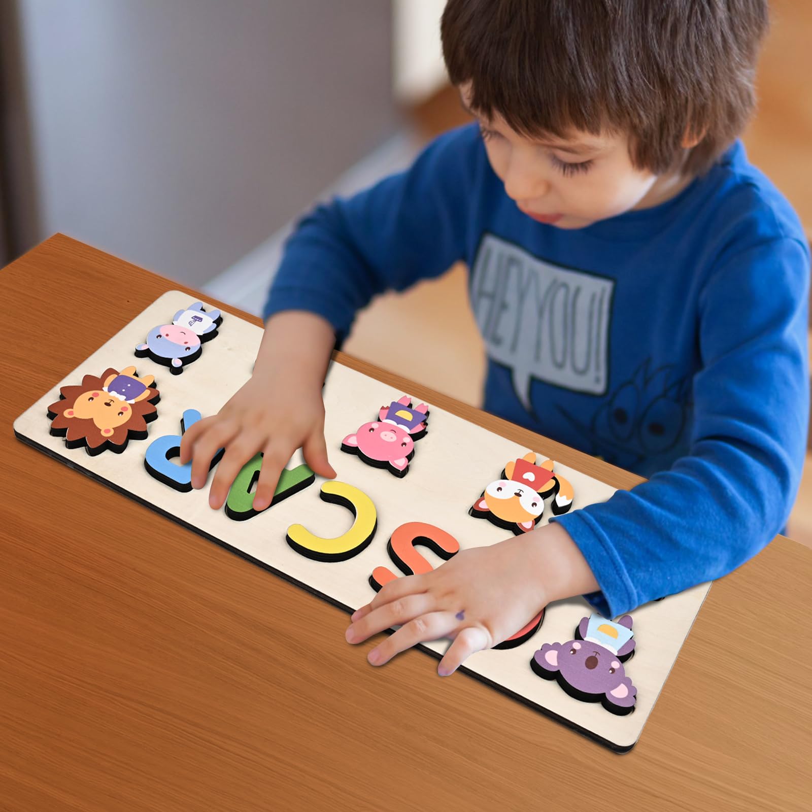 Personalized Wooden Name Puzzles for Kids - Handmade Custom Name Puzzle for Boys & Girls - Unique Baby Shower, Birthday & Toddler Learning Toys - Perfect for Early Education & Playtime at Home