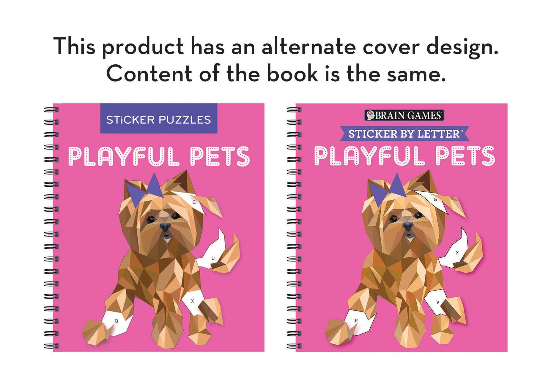 Playful Pets Sticker by Letter - Kids Activity Book for Brain Games & Learning Fun