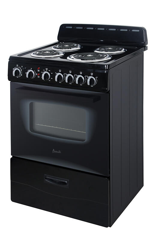 Avanti ERU240P1B 24-Inch Electric Range - Compact & Energy Efficient for Small Kitchens, Apartments & RVs - Perfect for Baking, Cooking & Meal Prep