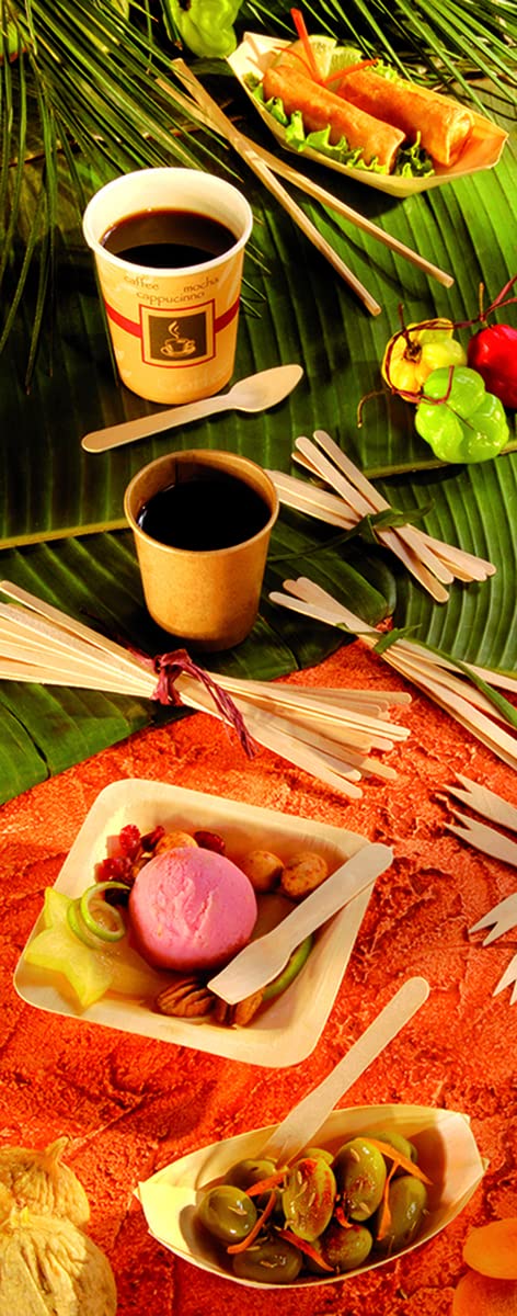 Premium Wooden Coffee Stir Sticks - Bulk Pack of 10,000 - 7.1