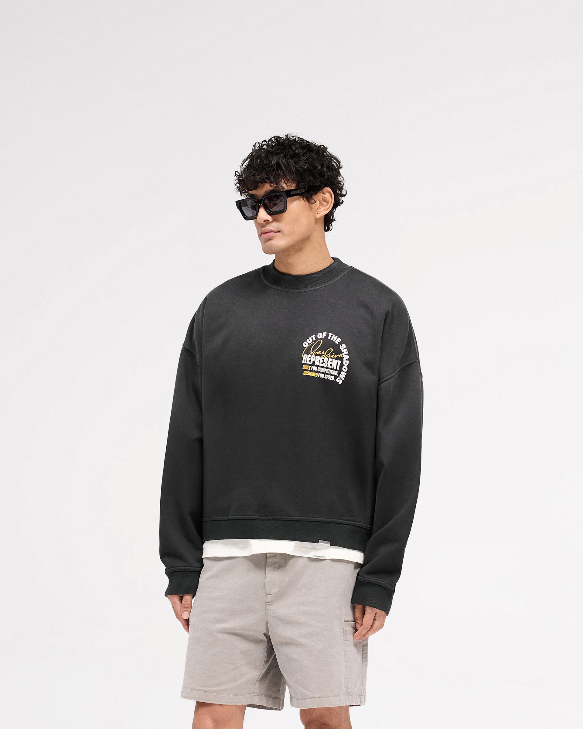 Out Of The Shadows Sweater - Stained Black | Gothic Fashion, Casual Wear & Street Style