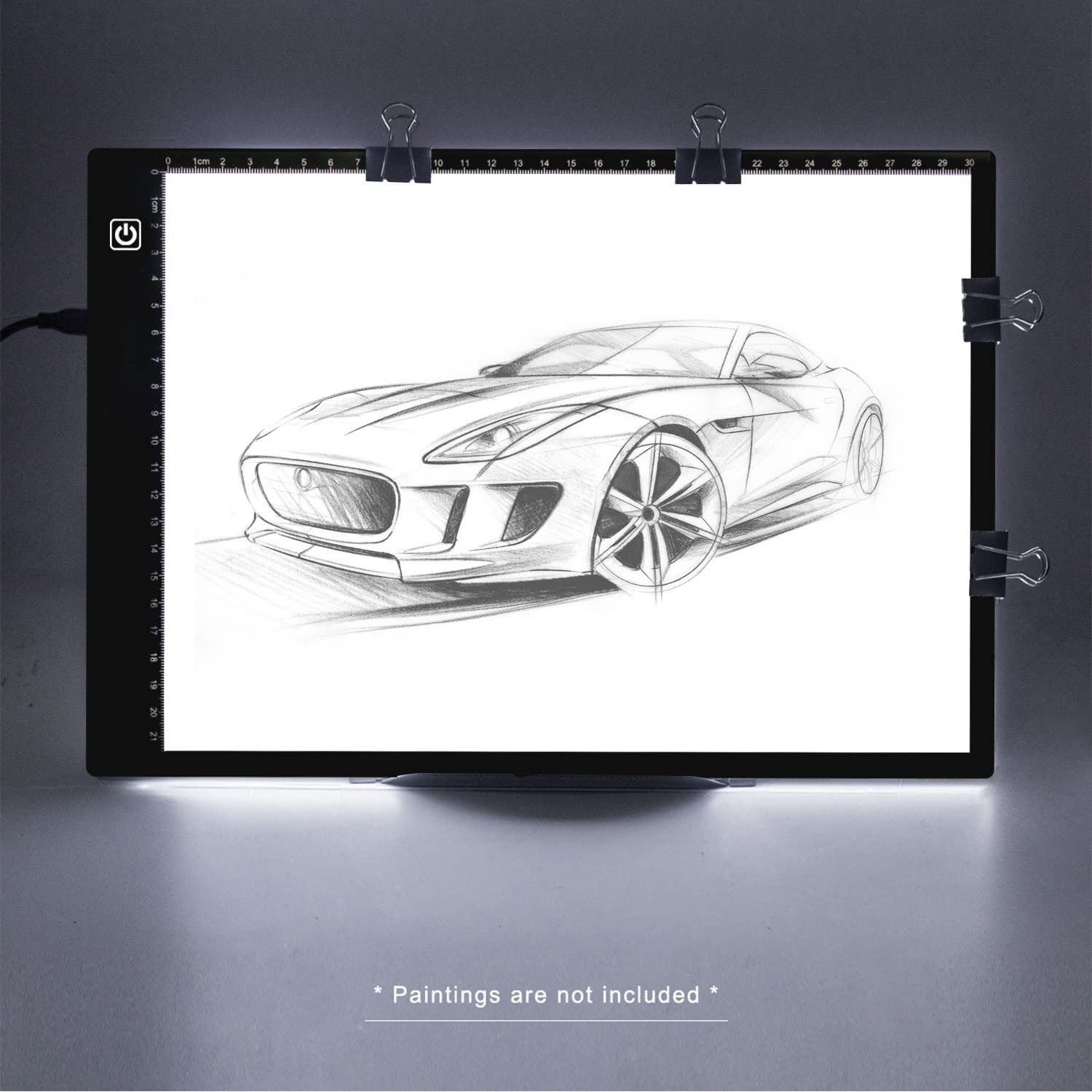 SevenFish A4 LED Light Pad - Upgraded High Brightness Diamond Painting Light Box with No Black Dots - Perfect for Diamond Art, Drawing, Tracing, Crafting, Sketching & Vinyl Weeding - Ideal for DIY Projects, Artwork Creation & Home Decor