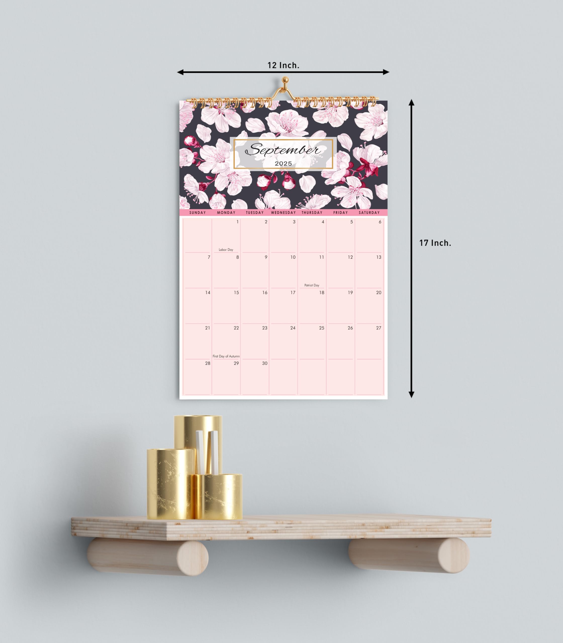 2025 Wall Calendar 12