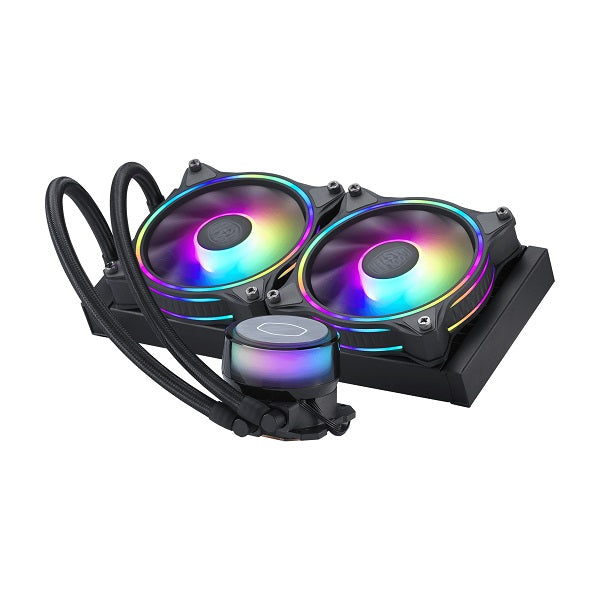 MasterLiquid ML240 Illusion ARGB Gen 2 240mm AIO Liquid CPU Cooler - High Performance Cooling for Gaming PCs & Workstations - Perfect for Overclocking, Streaming & Content Creation