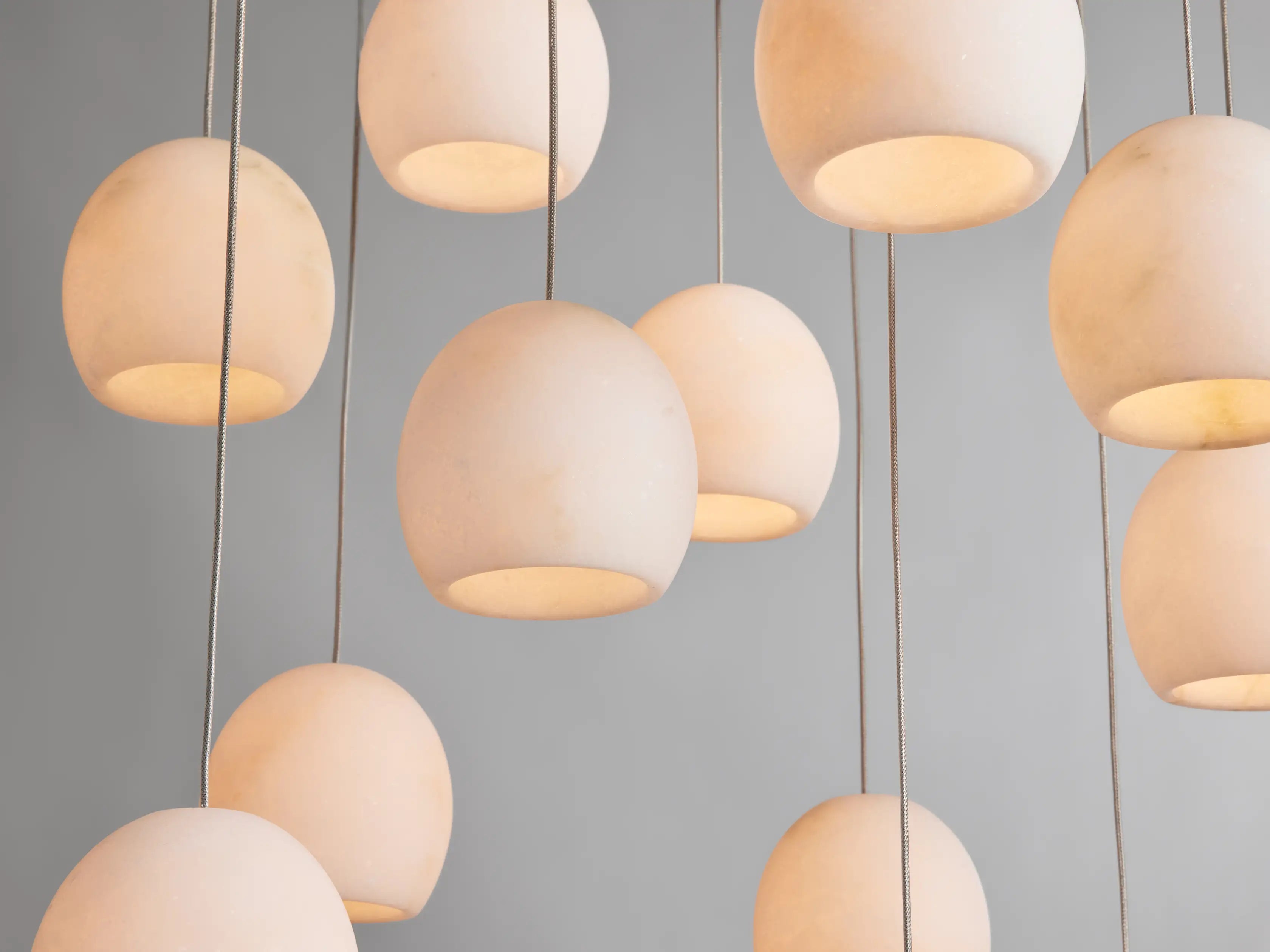 Maeva Round Alabaster Chandelier - 13