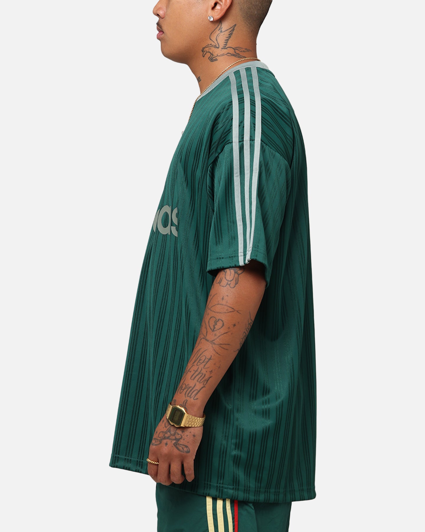Adidas Adicolor T-Shirt for Men - Classic Green Cotton Casual Tee for Sports, Gym & Everyday Wear