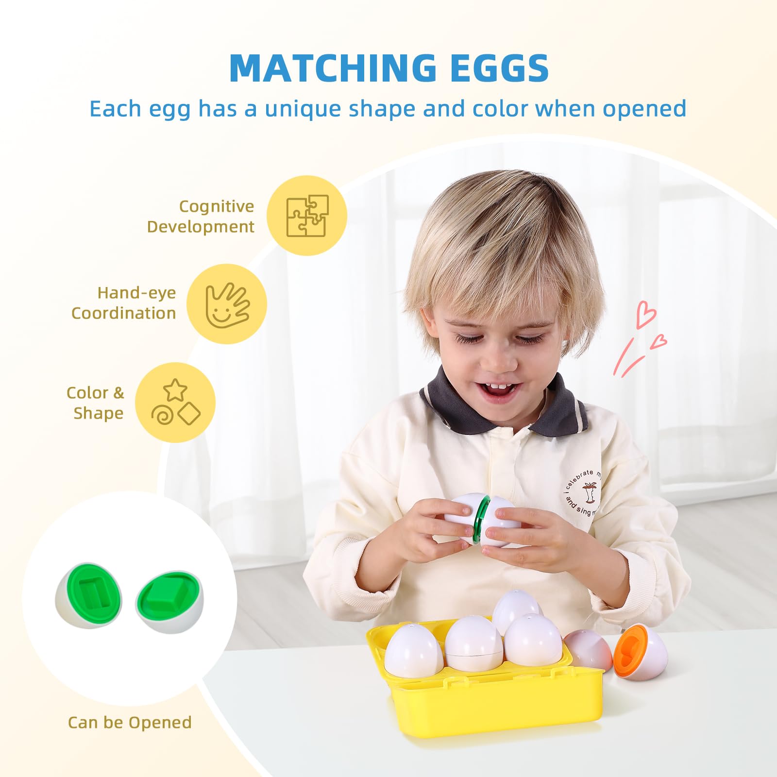 OOOK Montessori Toys for 2 Year Olds - 7-in-1 Educational Learning Set with Busy Book, Shape Matching Eggs, Stacking Blocks & Counting Abacus | Toddler Brain Development & Fine Motor Skills Toys for Preschool Learning | Perfect for Home, Classroom & Travel Playtime