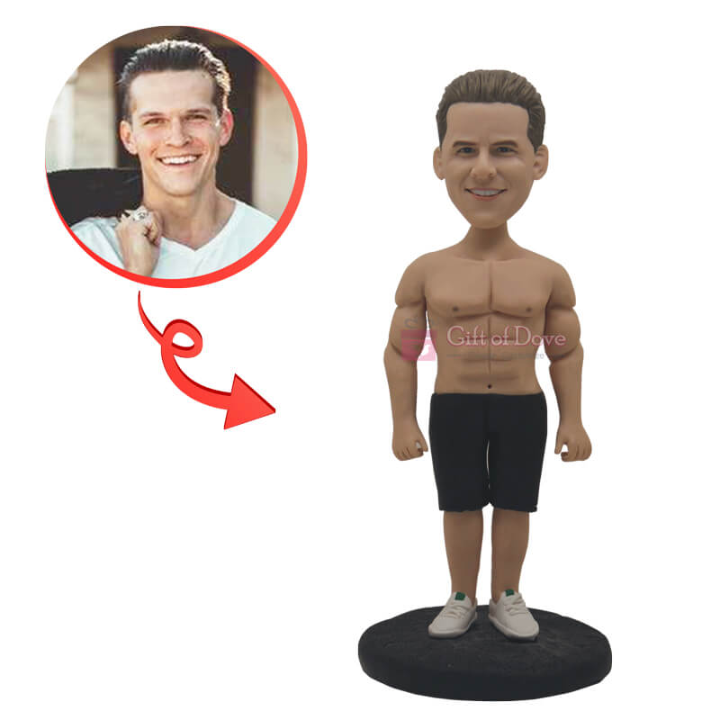 Custom Fitness Worker Bobblehead - Personalized Gym Trainer Figurine - Perfect for Office Desk, Gym Motivation & Fitness Enthusiast Gifts
