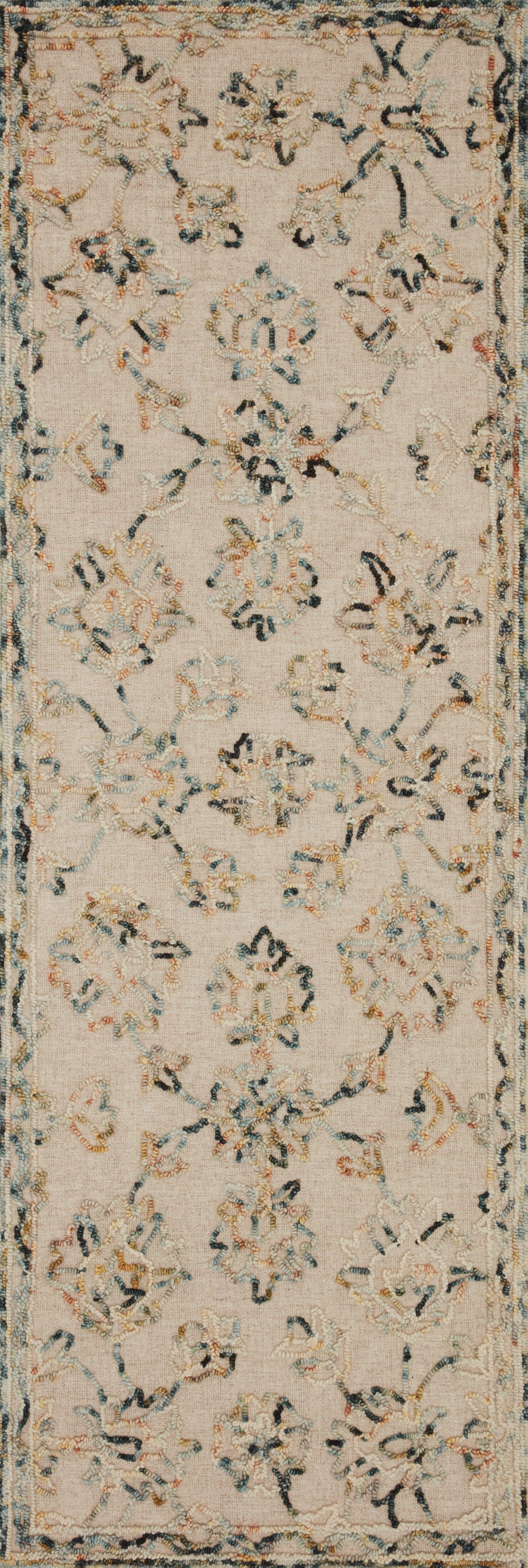 Loloi II Halle Area Rug - Lagoon & Multi Color Handmade Vintage Design for Living Room, Bedroom & Dining Room Decor
