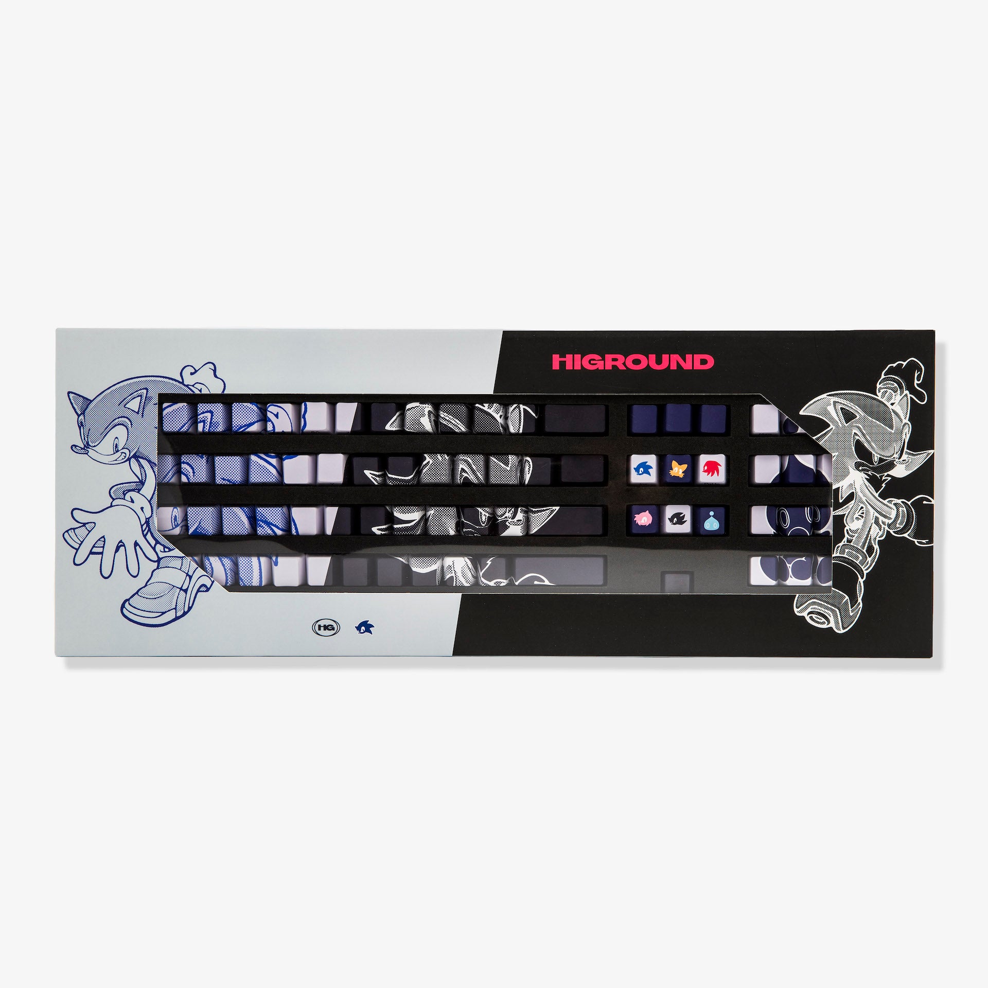 Sonic x Higround Adventure 104 Key Mechanical Gaming Keycap Set - Full Size Keyboard Compatible for PC, Mac - Perfect for Gamers, Typists & Enthusiasts