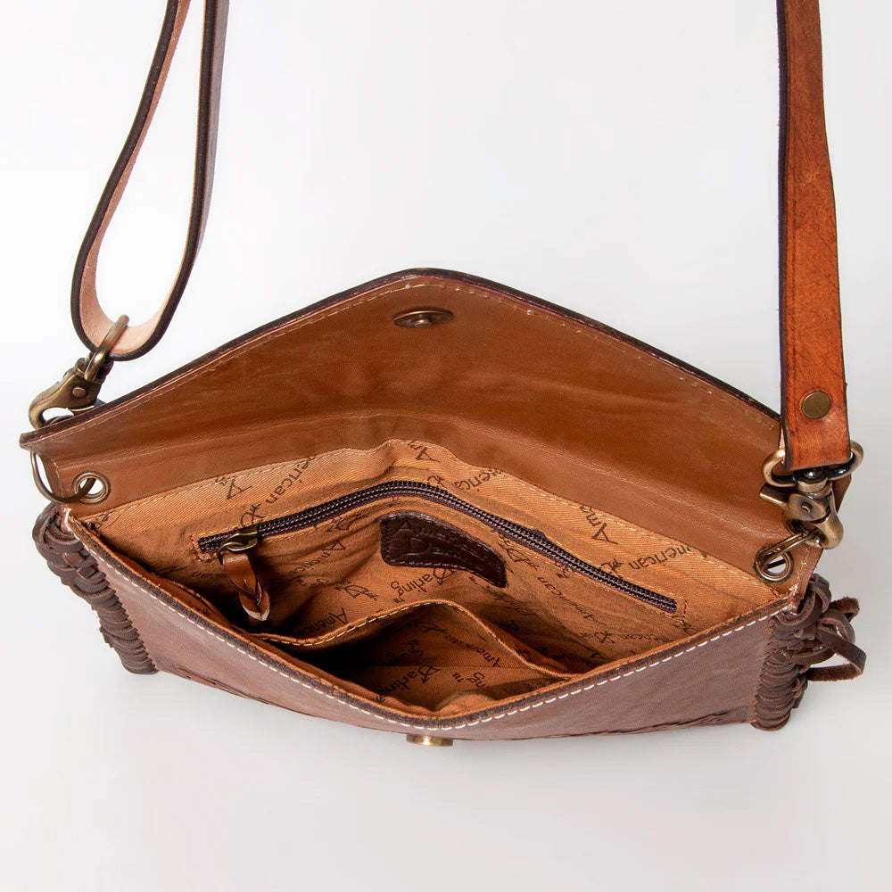 American Darling Genuine Tooled Leather Crossbody Bag for Women - Stylish & Durable Everyday Purse for Work, Travel & Casual Outings