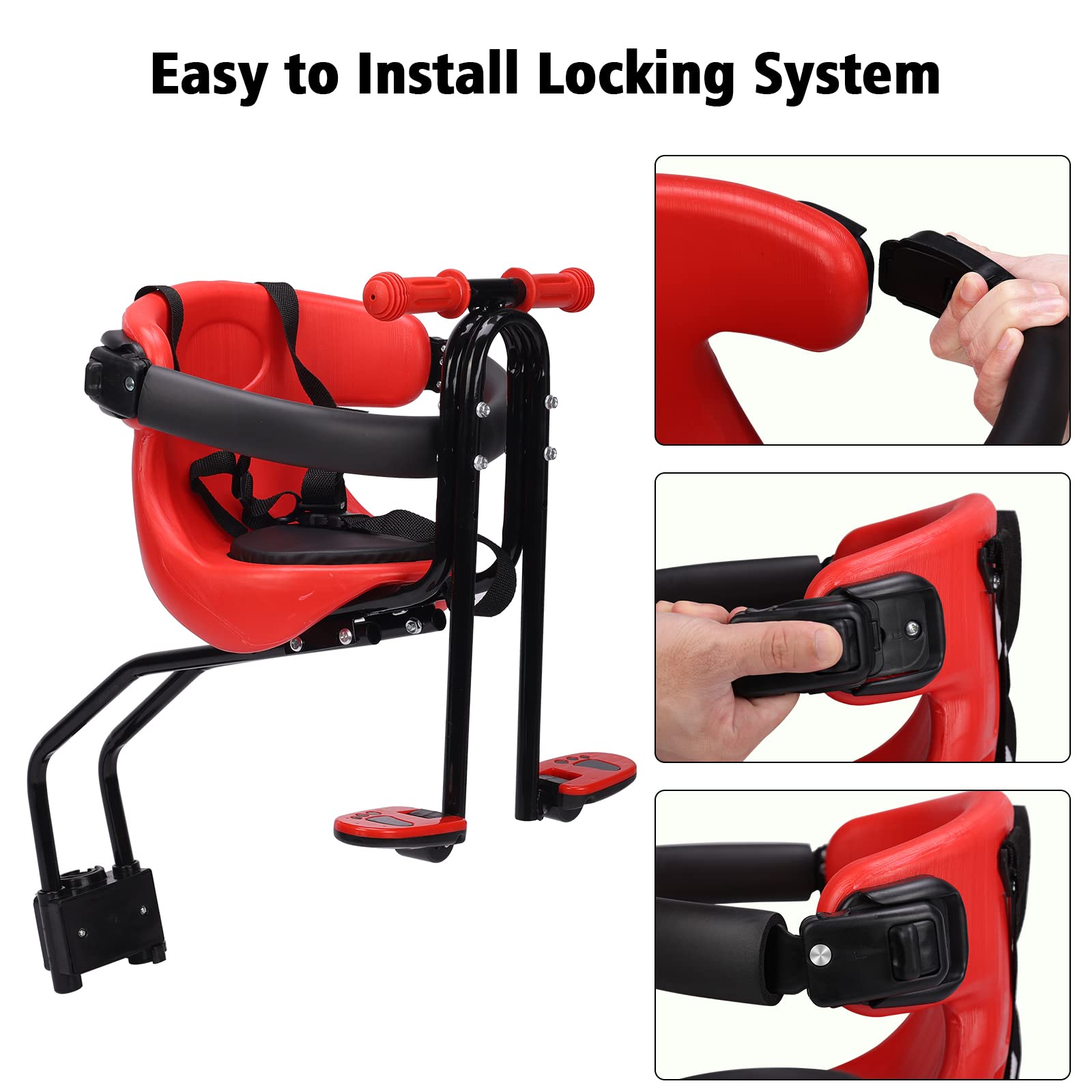 Best Front Mount Kids Bike Seat for Adults - Safe & Comfortable Child Bike Seat for Cycling, Commuting & Family Outdoor Adventures