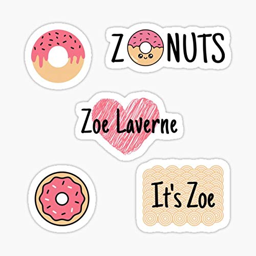Zoe Laverne Proud Zonut White Vinyl Sticker - Waterproof Decal for Cars, Laptops, Windows, Walls & Trucks - Perfect for Personalizing Vehicles, Tech Devices & Home Decor