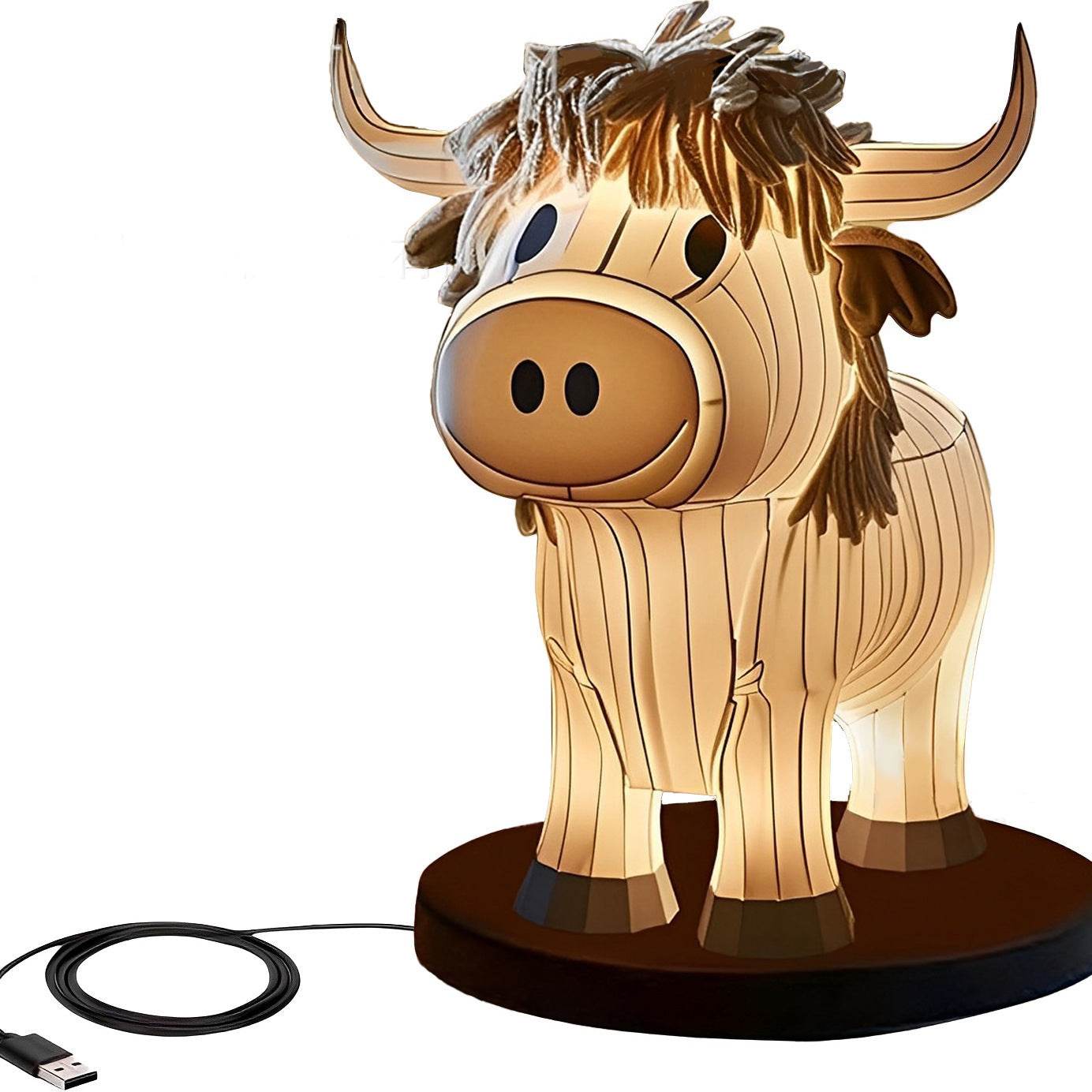 Moo N Glow: Adorable Cow-Shaped Night Light for Kids Room, Nursery Decor & Cozy Bedtime Reading