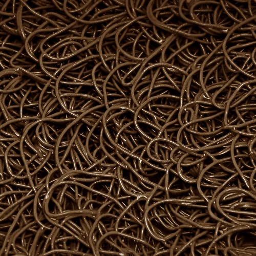 Heavy-Duty American Vinyl Mesh Floor Mat 4' x 10' - Brown Entrance Scraper Rug for Mud, Snow & Dirt - Perfect for Home, Office & Commercial Use