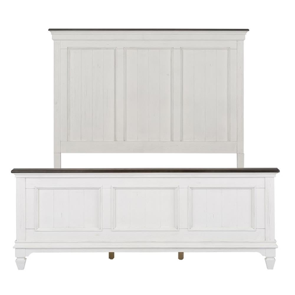 Liberty Furniture King Panel Bed - Solid Wood Frame, Modern & Traditional Style for Master Bedroom, Durable & Elegant Design for Ultimate Comfort and Relaxation
