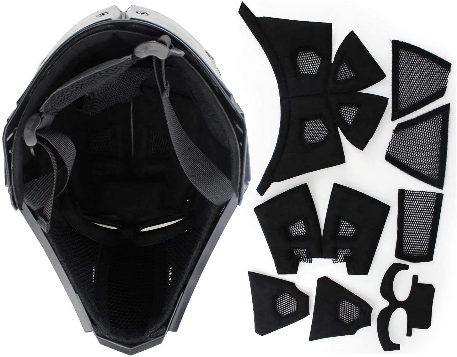 Tactical Airsoft Helmet Full Face Protection - Military Grade Terminator Style Helmet with Mask & 5 Pairs of Goggles for Airsoft, Paintball, Hunting & Outdoor Combat Training