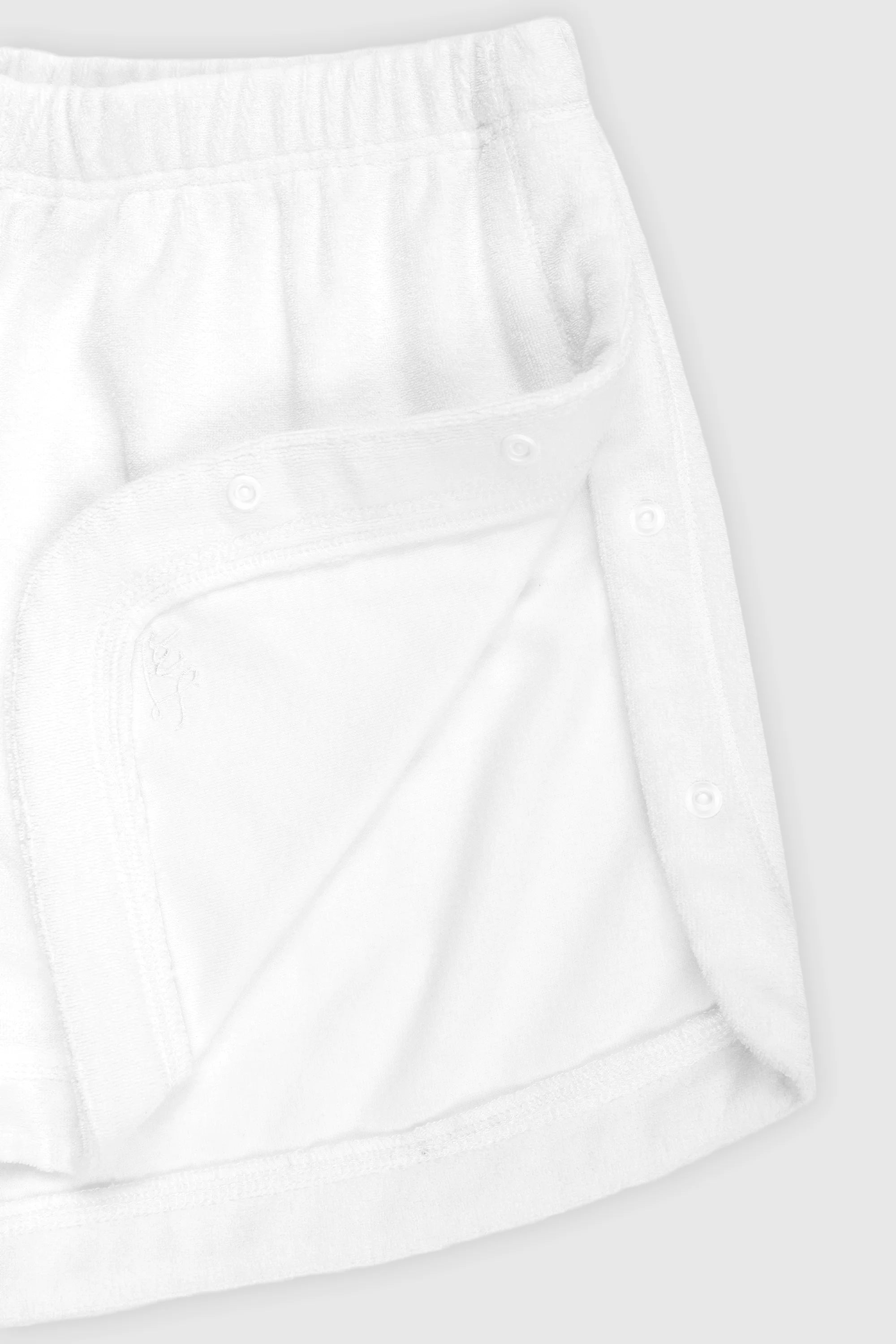 Stylish Terry Snap Shorts for Men & Women - Comfortable Cotton Casual Shorts with Snap Closure - Perfect for Summer, Beach, Gym & Lounge Wear
