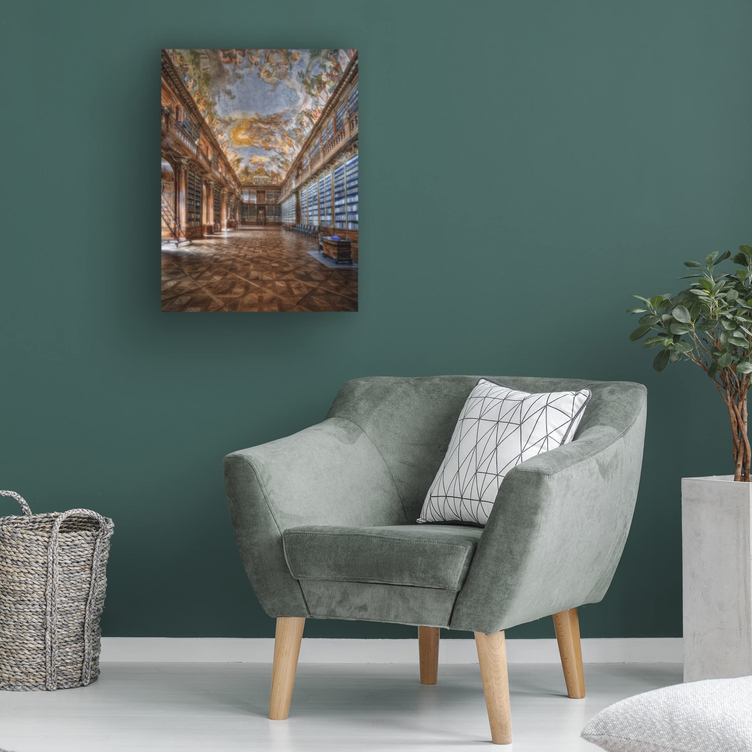 Patrick Aurednik 'Philosophical Hall Strahov Monastery' Canvas Art Print - Premium Trademark Fine Art Wall Decor for Living Room, Bedroom & Office