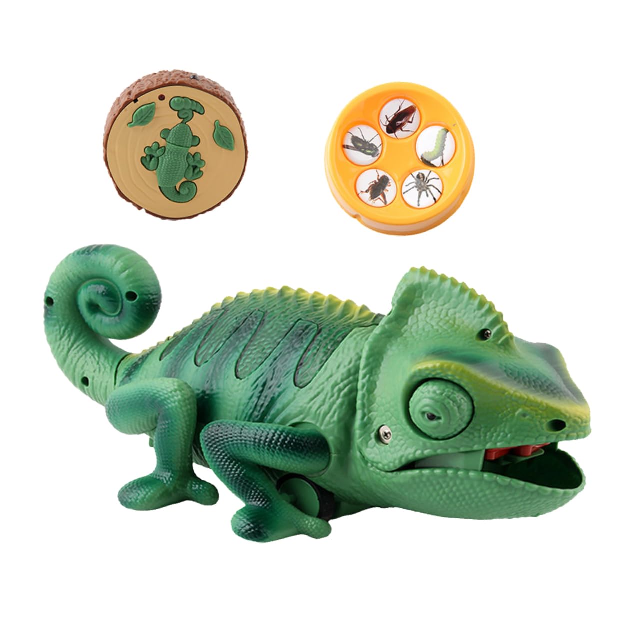 Remote Control Chameleon Toy - Electric RC Lizard for Kids | Fun Feeding Game & Educational Play