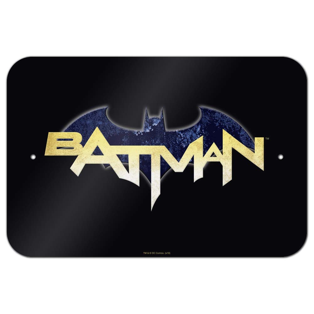 Batman Logo Wall Decor - Premium Superhero Themed Home & Office Sign for Fans - Perfect for Man Cave, Game Room, or Superhero Nursery