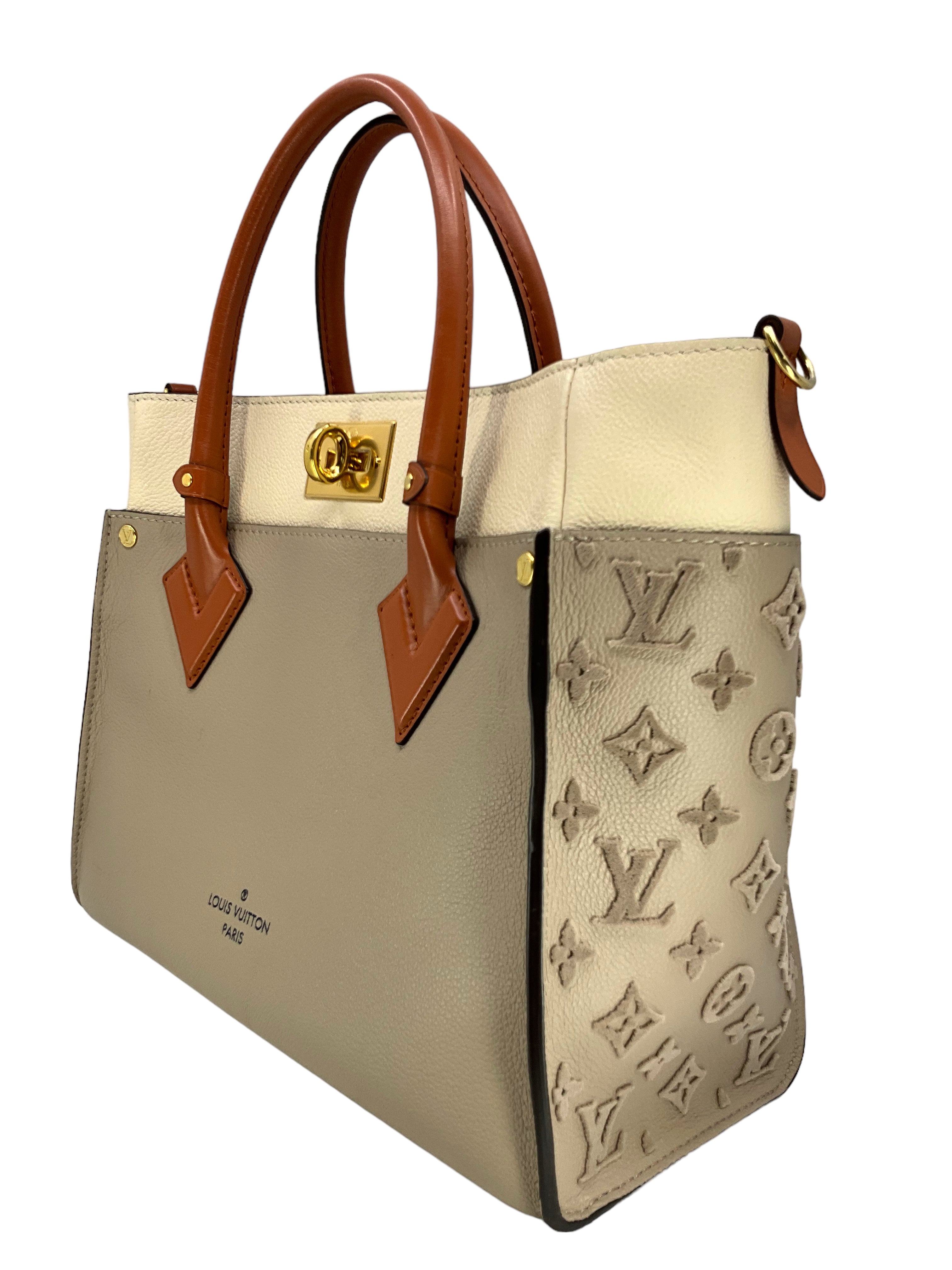 Authentic Louis Vuitton Monogram On My Side Bag - Genuine Calfskin Leather Crossbody Purse for Women | Perfect for Work, Travel & Evening Events