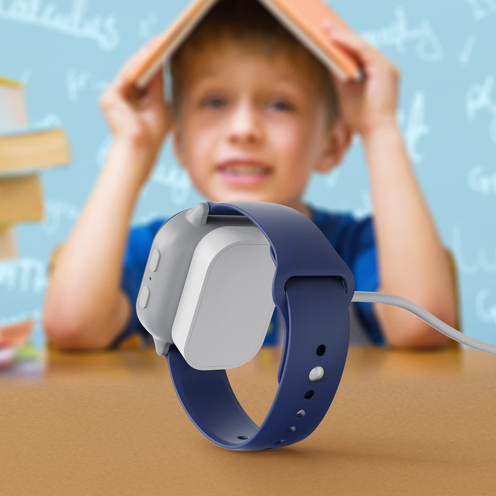 Gizmo Watch 2 Charging Dock - Fast Charger with 5ft Cable | White Color | Perfect for Kids' Smartwatch Charging at Home, School & Travel