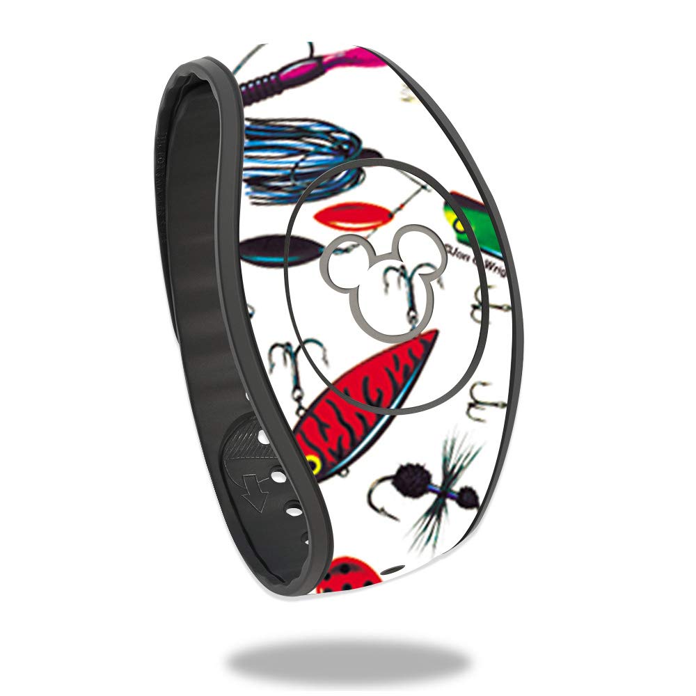 Disney MagicBand 2 Vinyl Decal Wrap Cover - Bright Lures Design | Protective & Durable Skin Compatible with MagicBand 2 | Easy to Apply & Remove | Made in USA | Perfect for Theme Parks, Disney Vacations & Collectors