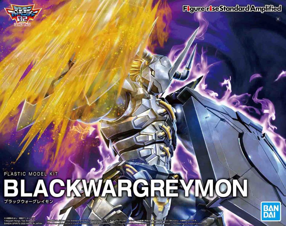 Figure Rise Standard Digimon Adventure 02 Black WarGreymon (Amplified) Model Kit - Buildable Action Figure for Collectors & Anime Fans | Perfect for Display, Gifts & Cosplay Props