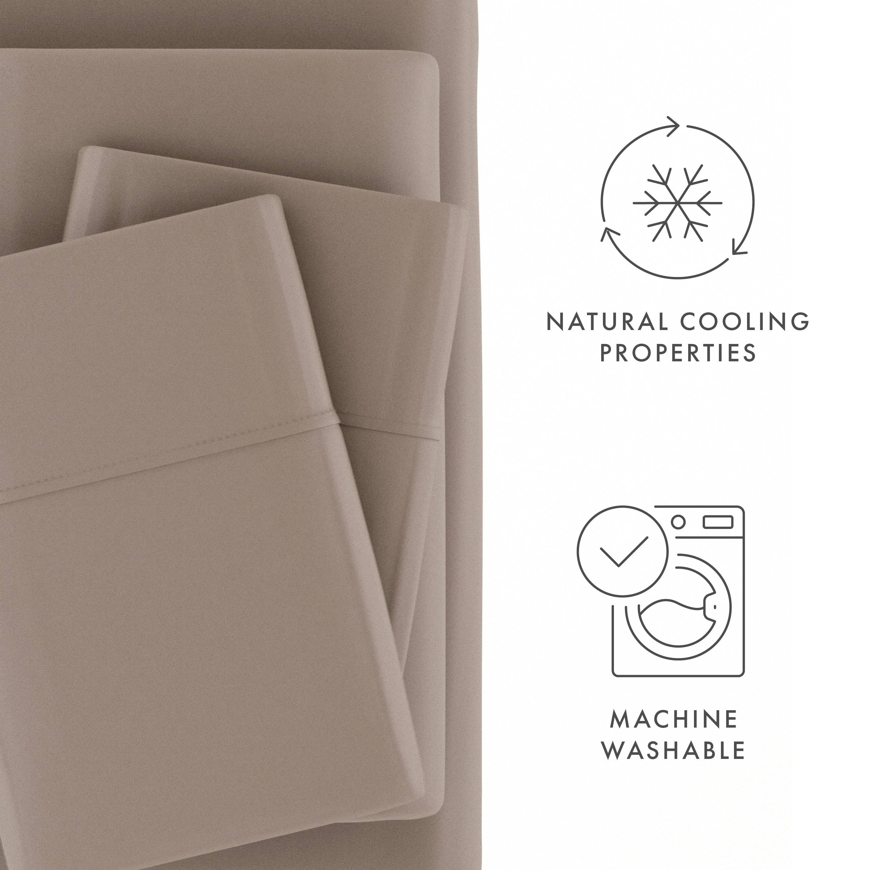 Premium 4-Piece Bamboo Sheet Set - Soft, Breathable & Hypoallergenic Bedding for Ultimate Comfort - Perfect for Hot Sleepers & Eco-Friendly Homes