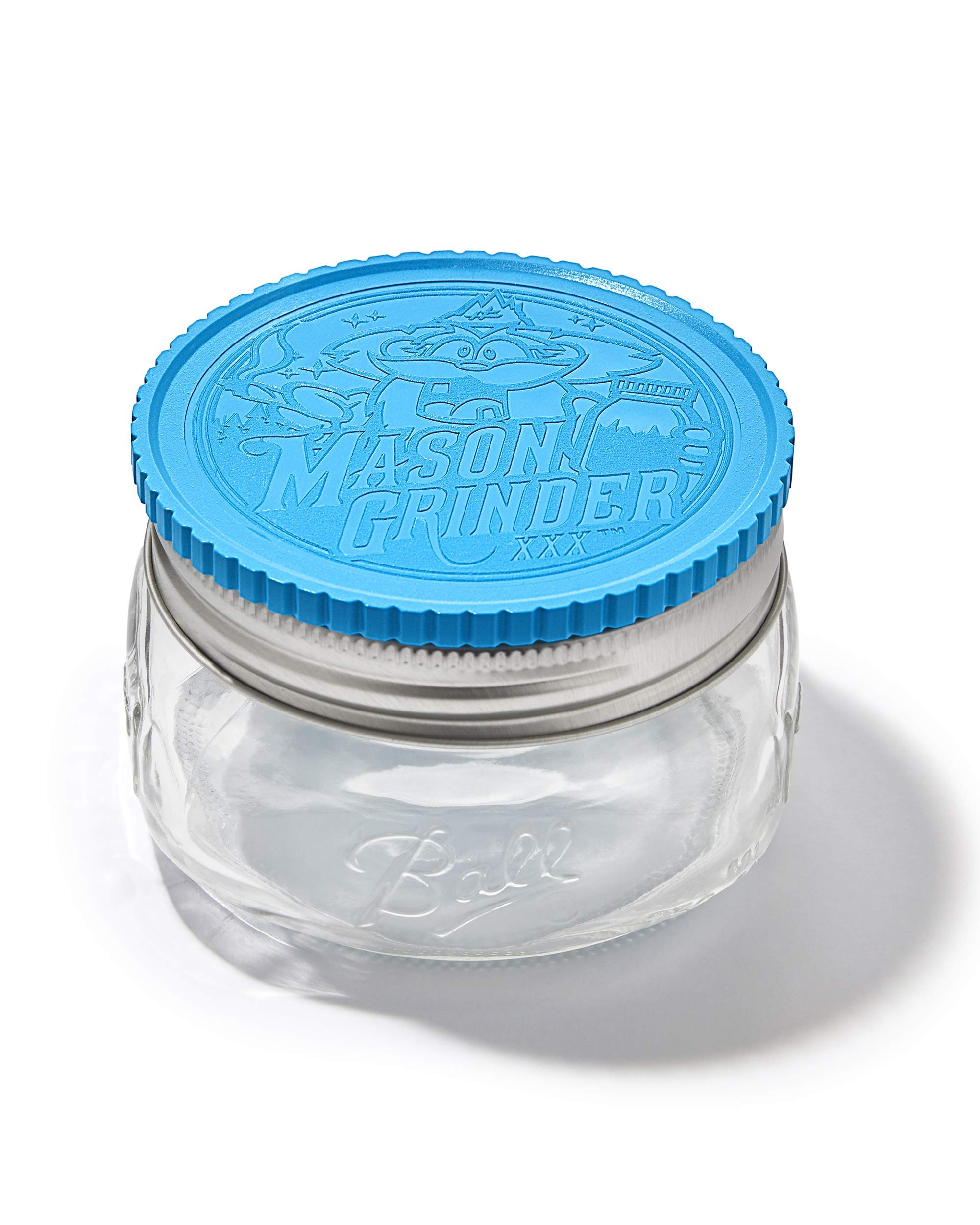 Premium 2-Piece Herb Grinder with Holes - Large Mouth Design for Wide Mason Jars - Durable & Efficient Spice Grinder for Cooking, Baking & Herbal Blends (Jar Not Included) - Perfect for Home Chefs & Herbal Enthusiasts