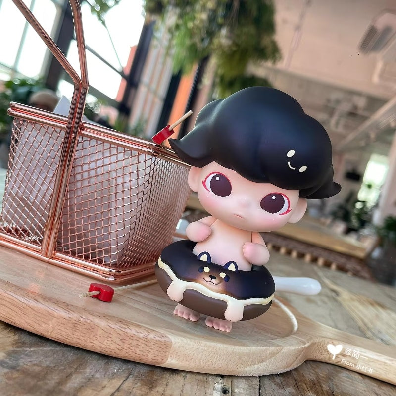 DIMOO Macaron Shiba Inu Limited Edition Collectible Figure - Cute Anime Dog Statue for Home Decor, Office Display, and Gift Giving