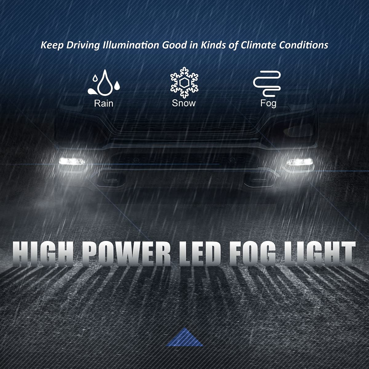 Auto Dynasty Full LED Fog Lights with Switch & Bezels - Compatible with Ram 1500 2019-2024 (Driver & Passenger Side, Clear Lens) - Enhanced Visibility for Night Driving & Off-Road Adventures