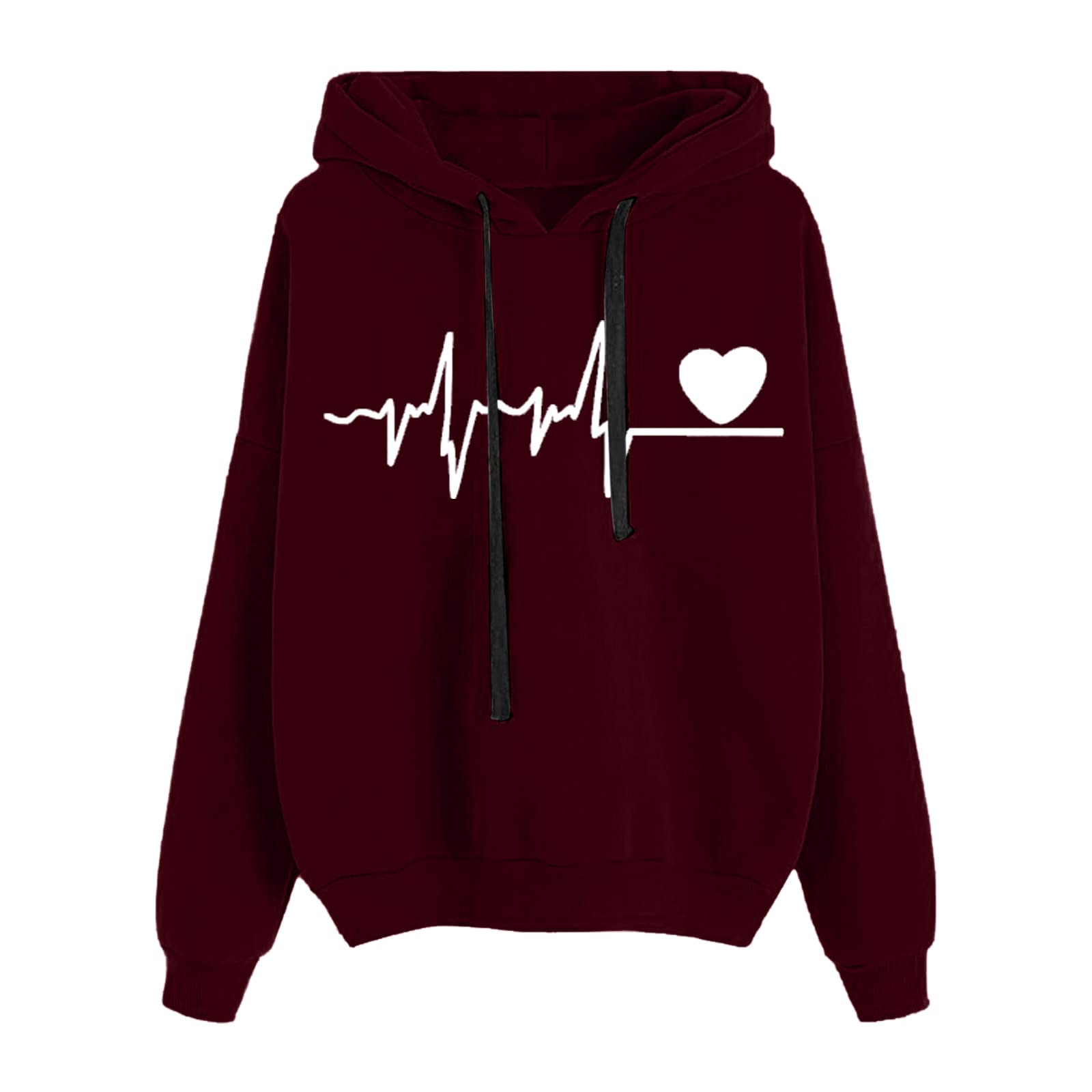 Trendy Women's Fall Pullover Hoodie - Loose Fit Tunic Sweatshirt with Pockets, Lightweight Casual Top for Autumn | Perfect for Layering, Outdoor Activities & Cozy Loungewear
