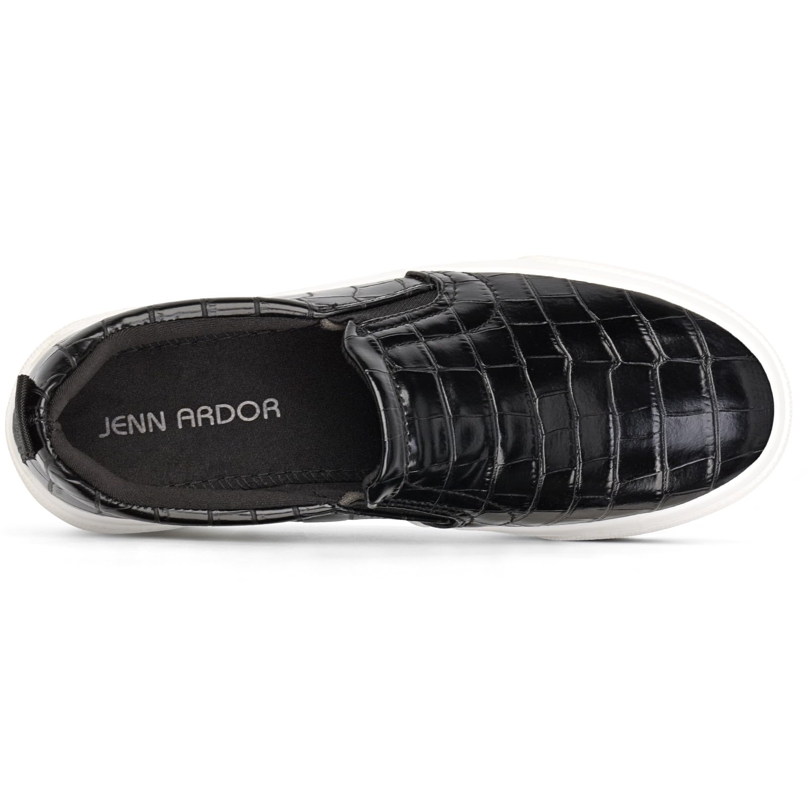 JENN ARDOR Women's Slip On Sneakers - Comfortable Casual Walking Shoes | Breathable Lightweight Flats for Women | Perfect for Work, Travel & Everyday Wear