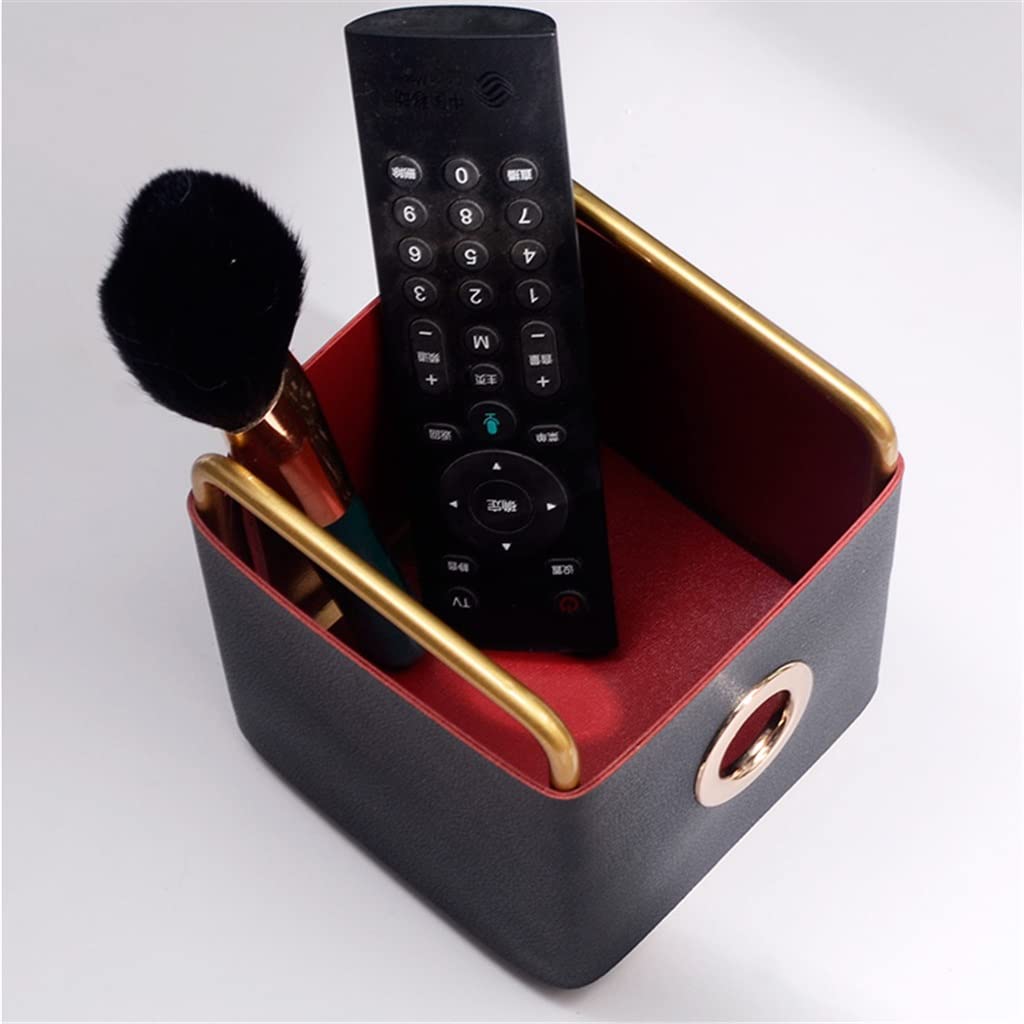 Remote Control Storage Box - 12x10x10cm Desktop Organizer for Cosmetics, Stationery & Sundries | Compact Desk Organizer for Home & Office Use (Color: C)