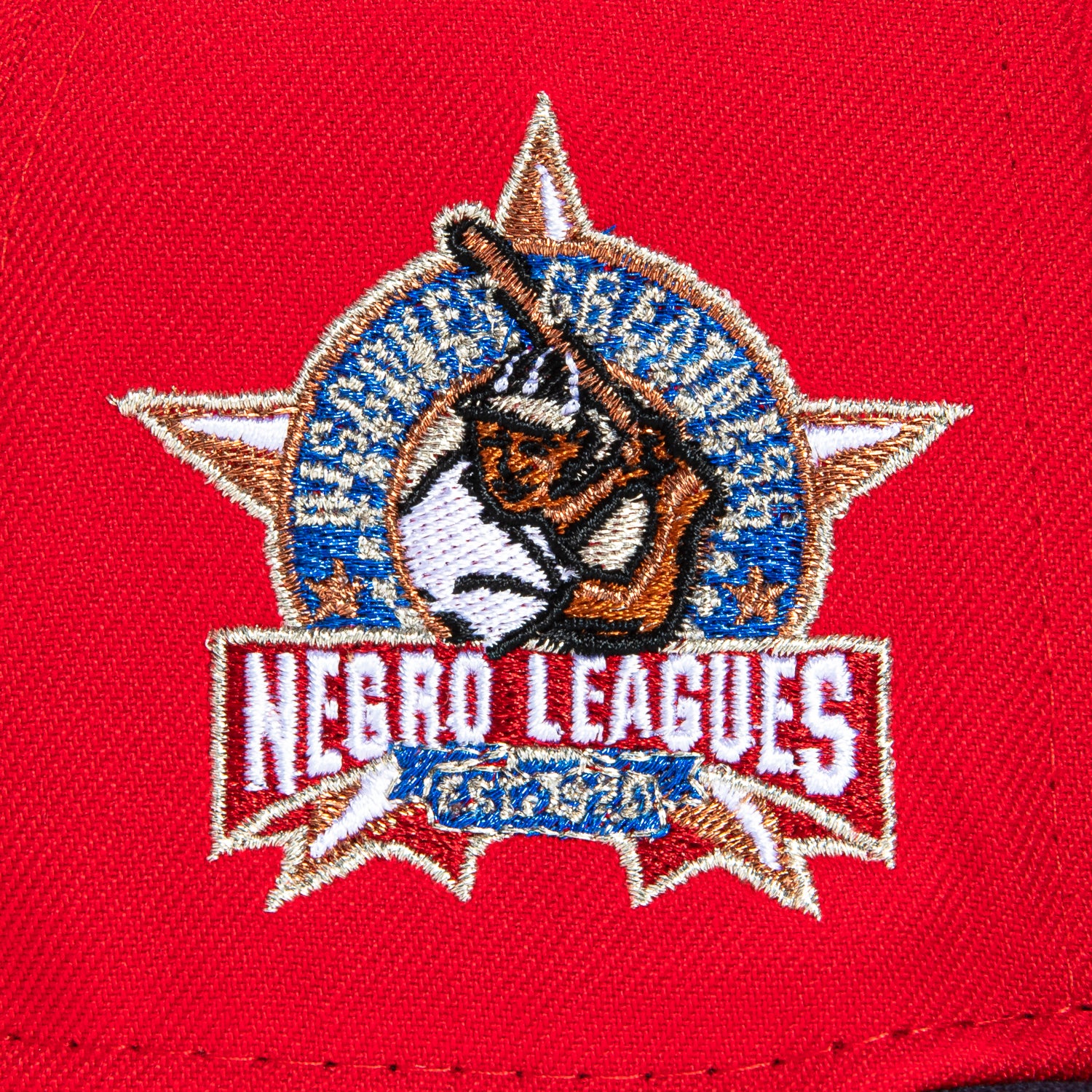 New Era 59Fifty Newark Eagles Negro Leagues Patch Hat - Red & Navy Baseball Cap for Men | Vintage Negro League Baseball Fan Gift | Game Day & Streetwear Fashion Accessory