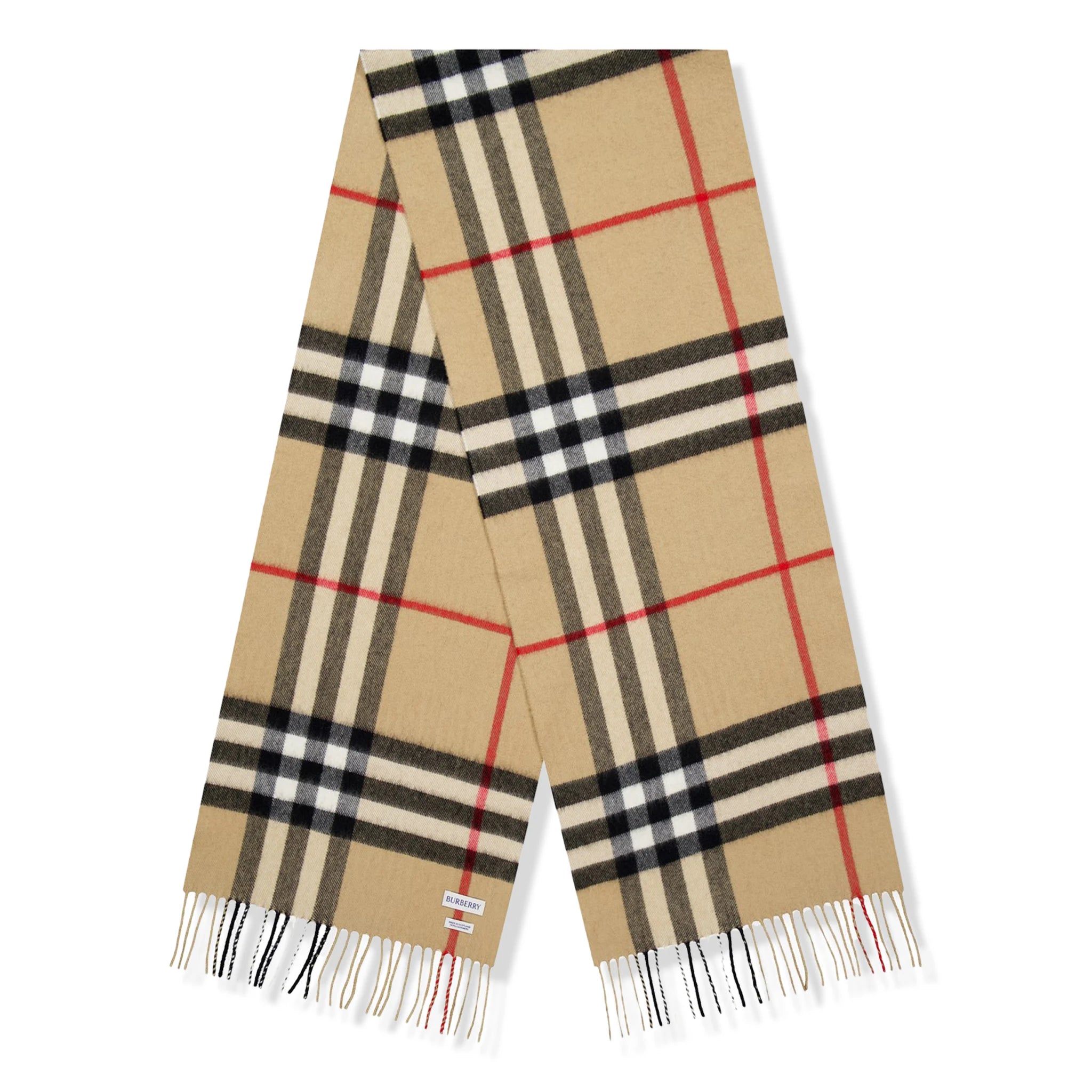 Burberry Check Cashmere Scarf - Luxury Soft Beige Plaid Wrap for Women & Men | Perfect for Winter Fashion, Travel & Gift Giving