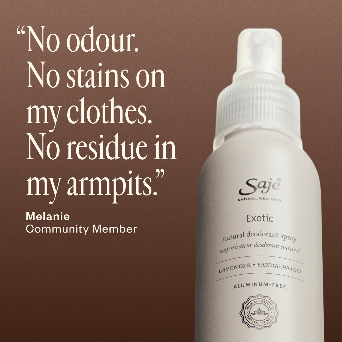 Exotic Natural Deodorant Spray for Women & Men - Organic & Aluminum-Free - Fresh All Day - Perfect for Gym, Work & Outdoor Activities